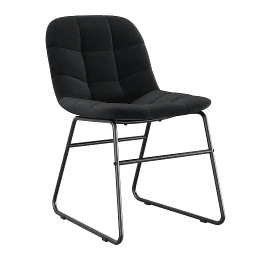 [OSGS4034FBK] OfficeSource | Jaden | Fabric Guest Chair with Black Sled Base