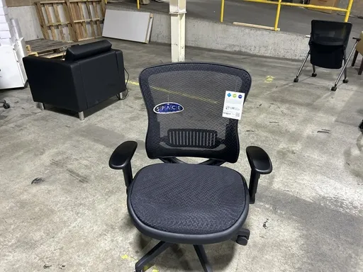 OS-Mid Back Black All Mesh Task Chair