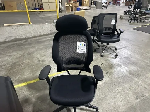 OS-High Back Mesh Back with Headrest - fabric seat