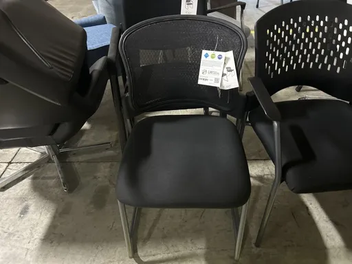 Black Mesh Back Guest Chair