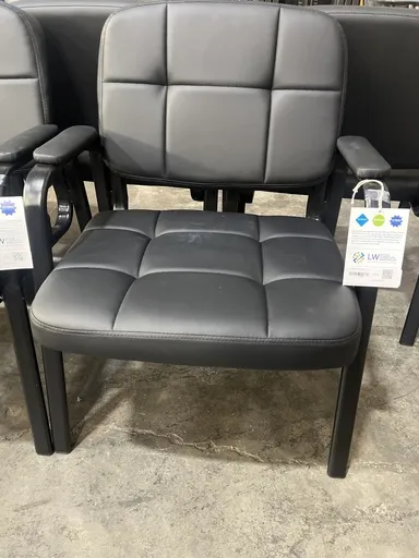 Black Vinyl Guest Chair