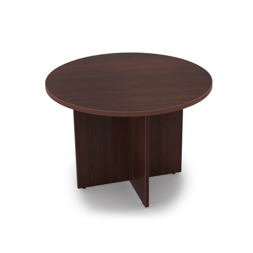 [RT42] Euroline 42" Round Table Mahogany