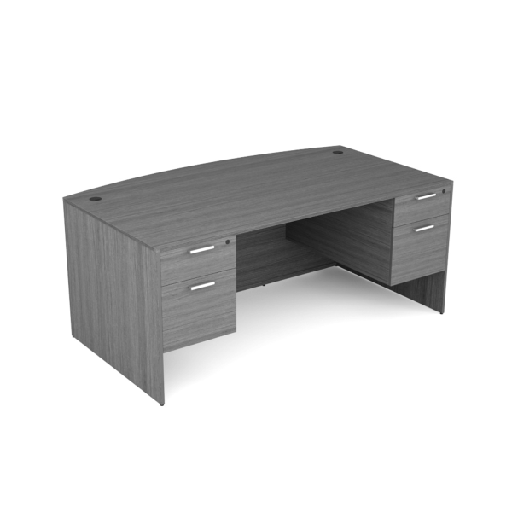 Euroline 36x71 Dbl Ped Desk Grey
