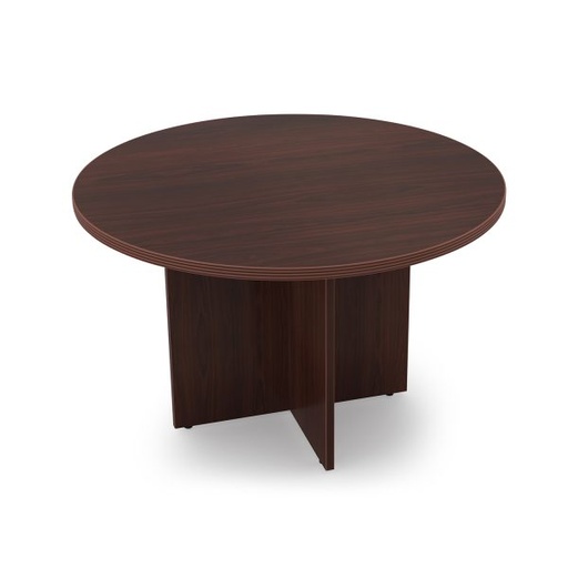 [RT48] Euroline 48" Round Table Mahogany