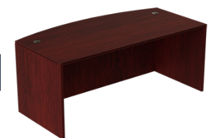 [DB3671] Euroline 36/41x71 Bow Shell Mahogany