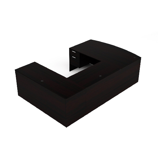 Euroline 36x71 Bow Dbl Ped U R Group Espresso w/42 B