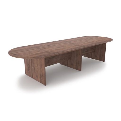 [CT144] Euroline Racetrack Conference Table 12' Walnut