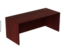 [D3071] Euroline 30X71 desk shell Mahogany