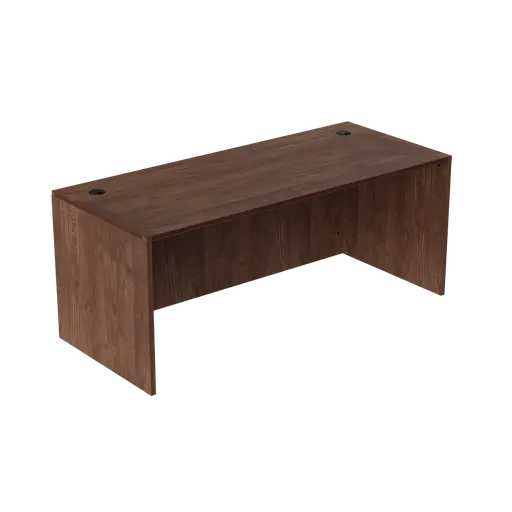 [D3071] Euroline 30X71 desk shell Walnut