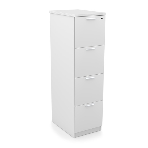 [VF4DR] Euroline 4 Drawer Vertical Letter File White
