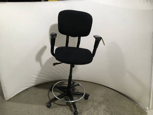 Haworth Improve Task Stool (Black), with arms