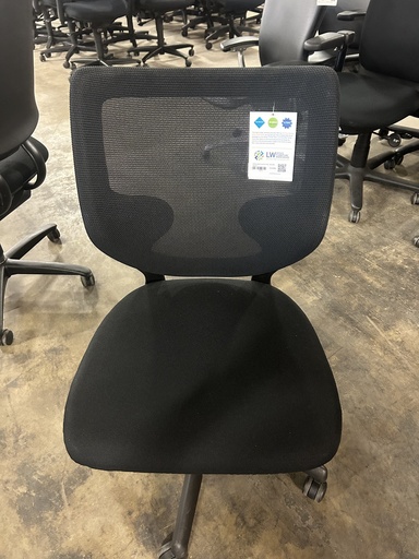 Keilhauer Black Conference Chair - Mesh Back (Armless) 