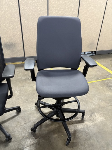 Steelcase Amia Stool , Grey with Arms