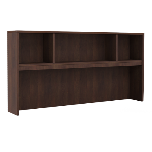 [OH71] Euroline 71" Open Hutch Walnut (doors optional)