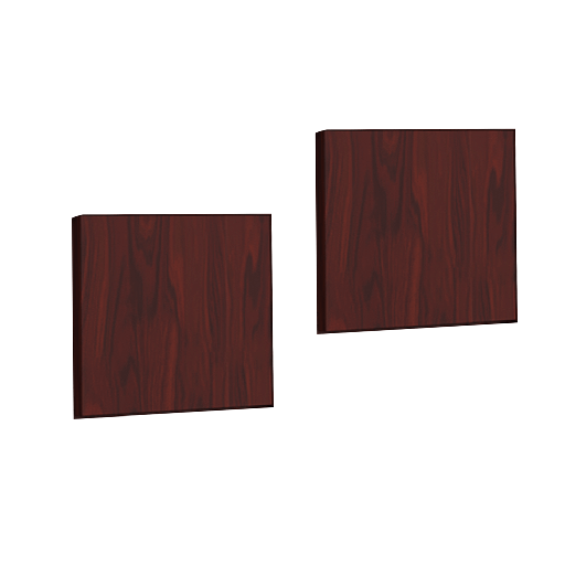 [WD66MH] Euroline Open 66" Hutch doors Mahogany (pair)