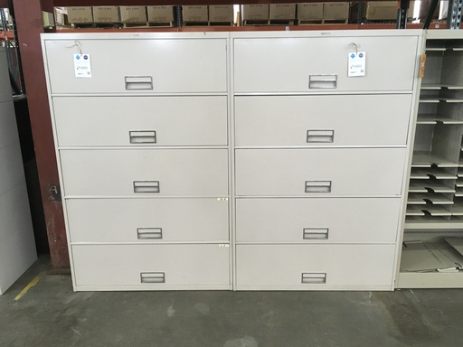 Steelcase 42"(5) Dr Lateral File Putty