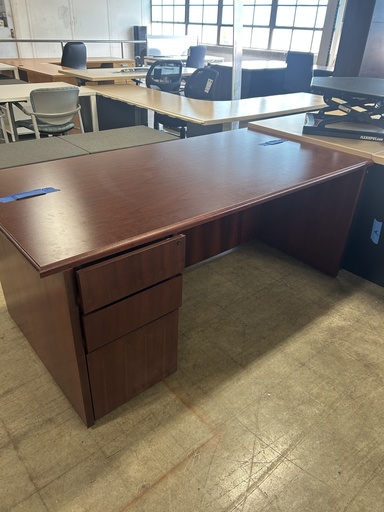 36x72 Single BBF Ped - Mahogany 