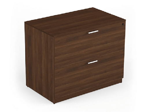 [L30] Euroline 30" 2 Dr Lateral File w/ lock Walnut